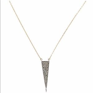 Adina Reyter Diamond Pavé Triangle Necklace